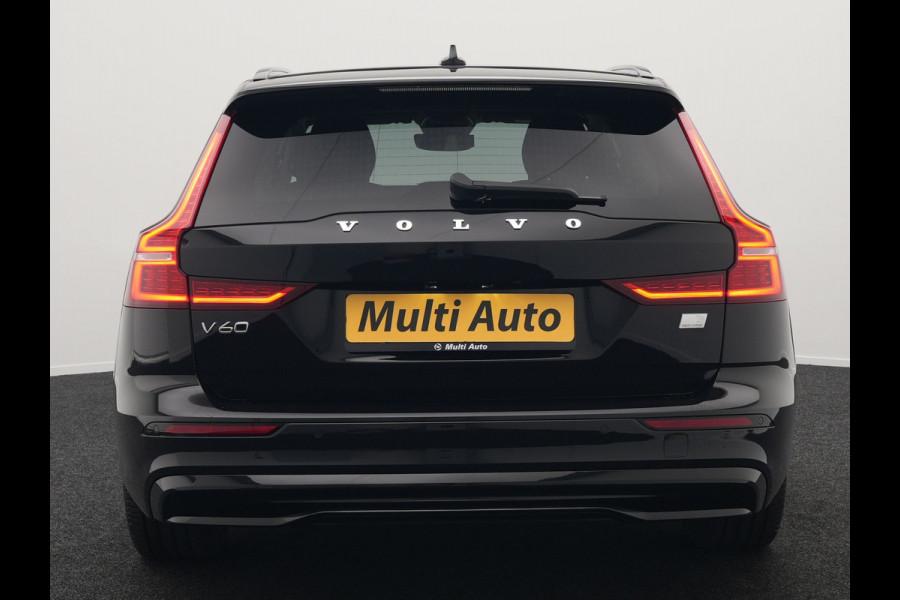 Volvo V60 T6 Plus Dark AWD Plug In Hybrid 340pk Dealer O.H PHEV | Trekhaak Af Fabriek | Adaptive Cruise | Camera | Lederen Sportstoelen Memory & Verwarmd | Google Assistant & Maps | Apple Carplay | Pilot Assist | Blis | Virtual | Navigatie | DAB |