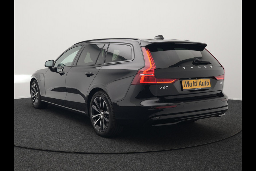 Volvo V60 T6 Plus Dark AWD Plug In Hybrid 340pk Dealer O.H PHEV | Trekhaak Af Fabriek | Adaptive Cruise | Camera | Lederen Sportstoelen Memory & Verwarmd | Google Assistant & Maps | Apple Carplay | Pilot Assist | Blis | Virtual | Navigatie | DAB |