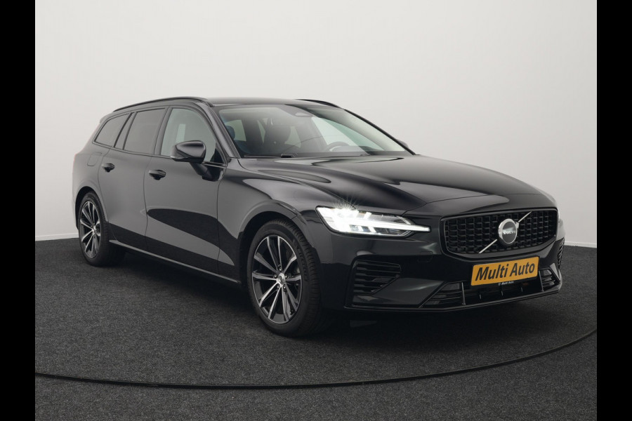 Volvo V60 T6 Plus Dark AWD Plug In Hybrid 340pk Dealer O.H PHEV | Trekhaak Af Fabriek | Adaptive Cruise | Camera | Lederen Sportstoelen Memory & Verwarmd | Google Assistant & Maps | Apple Carplay | Pilot Assist | Blis | Virtual | Navigatie | DAB |