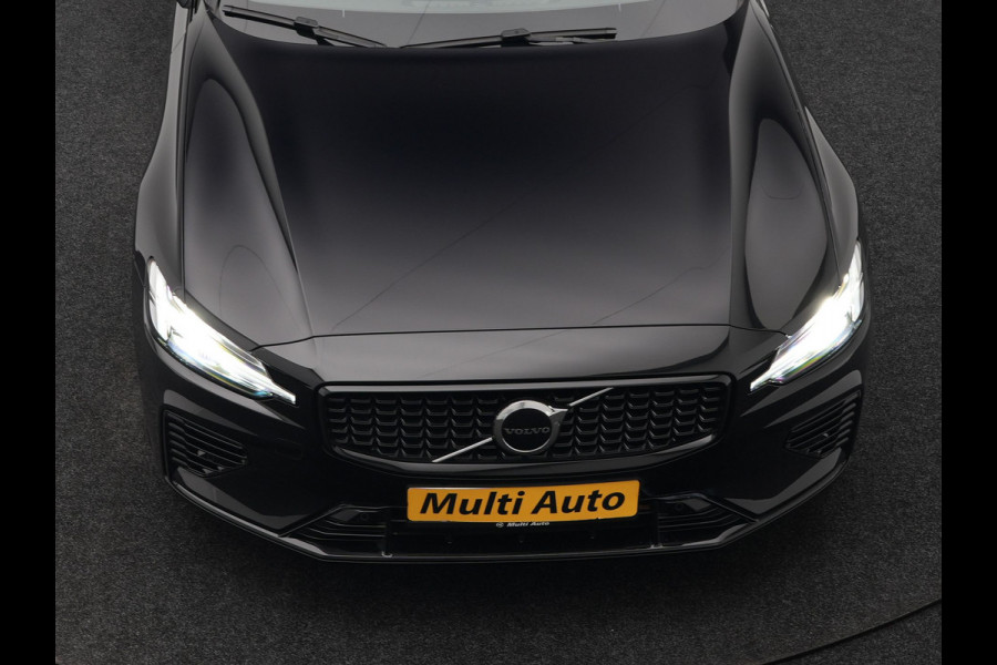 Volvo V60 T6 Plus Dark AWD Plug In Hybrid 340pk Dealer O.H PHEV | Trekhaak Af Fabriek | Adaptive Cruise | Camera | Lederen Sportstoelen Memory & Verwarmd | Google Assistant & Maps | Apple Carplay | Pilot Assist | Blis | Virtual | Navigatie | DAB |