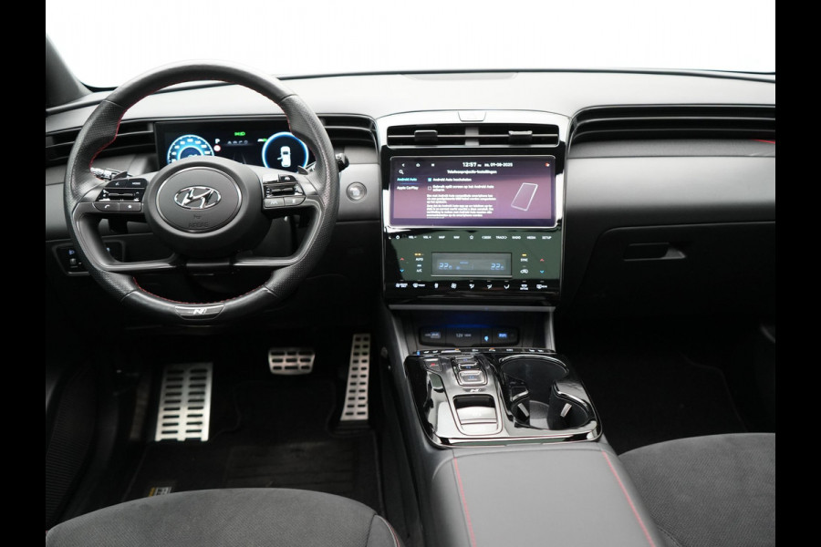 Hyundai Tucson 1.6 T-GDI N Line Sky 4WD Plug In Hybrid 265pk PHEV | Panodak | Alcantara Sportstoelen Memory & Ventilatie | Adaptive Cruise | Camera | Keyless | Krell Premium Sound | Apple Carplay | 19"L.M | Stuurverwarming |