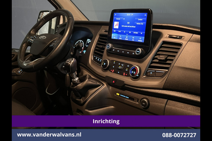 Ford Transit Custom 2.0 TDCI L2H1 Inrichting Euro6 Airco | Navigatie | Camera | LED | Cruisecontrol | Apple Carplay Parkeersensoren, Verwarmde voorruit, Stoelverwarming, Bijrijdersbank, 2800kg trekvermogen