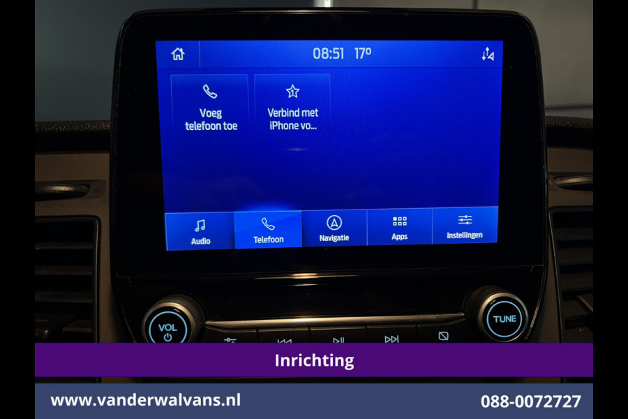 Ford Transit Custom 2.0 TDCI L2H1 Inrichting Euro6 Airco | Navigatie | Camera | LED | Cruisecontrol | Apple Carplay Parkeersensoren, Verwarmde voorruit, Stoelverwarming, Bijrijdersbank, 2800kg trekvermogen