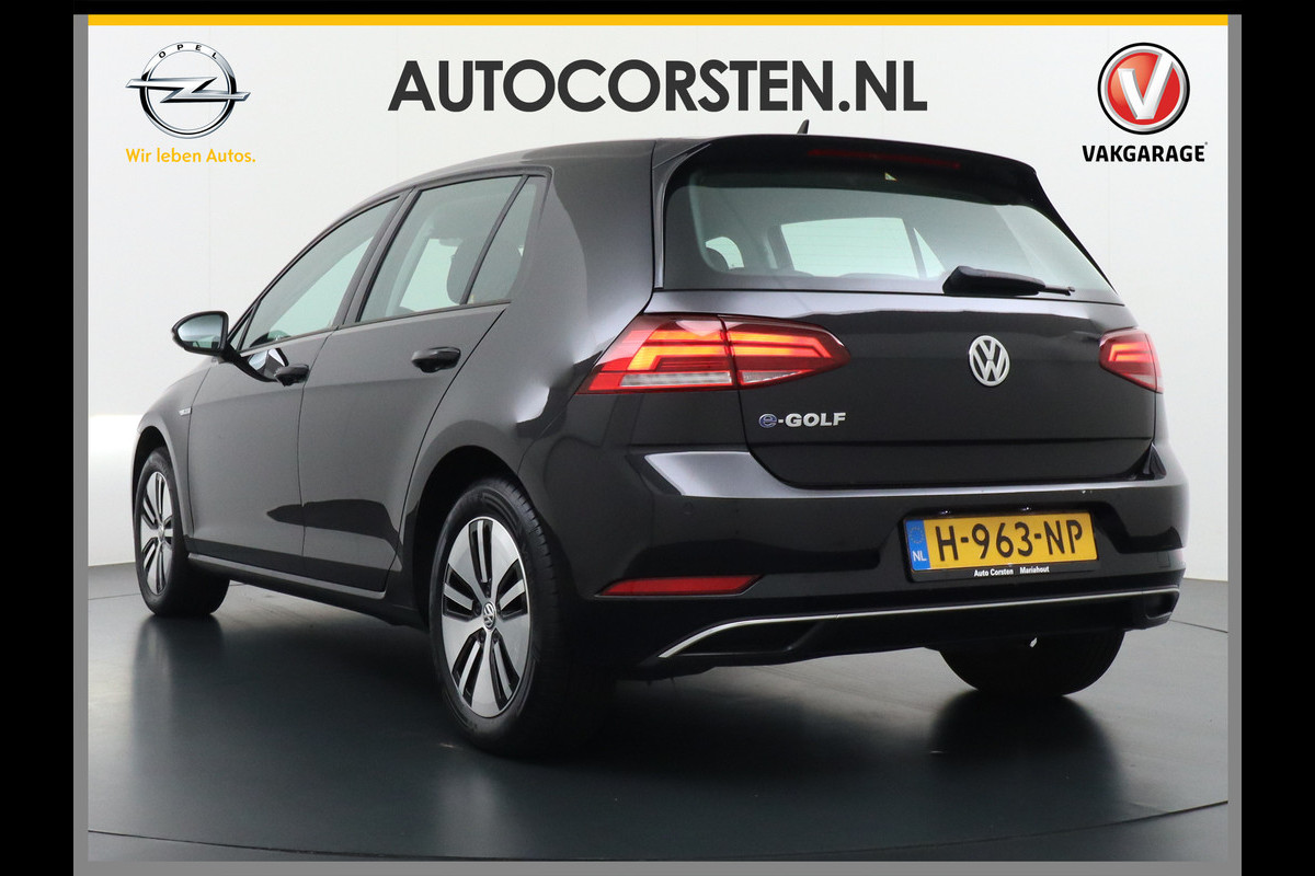 Volkswagen e-Golf E-DITION AUT. Adaptive Cruise Apple Carplay Android Navi Climatronic Pdc Led Regen-Lichtsensor 36kWh Bluetooth Car-Net App-Connect Licht-/regensensor App-Connect 1e Eigenaar, 8 jaar of 160.000 kilometer garantie op de hoogvoltaccu vanaf nieuw Volkswagen e-Golf E-DITION AUT. Adaptive Cruise Apple Carplay Android Navi Climatronic Pdc Led Regen-Lichtsensor 36kWh Bluetooth Car-Net App-Connect Licht-/regensensor App-Connect 1e Eigenaar, 8 jaar of 160.000 kilometer garantie op de hoogvoltaccu vanaf nieuw
