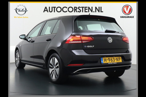 Volkswagen e-Golf E-DITION AUT. Adaptive Cruise Apple Carplay Android Navi Climatronic Pdc Led Regen-Lichtsensor 36kWh Bluetooth Car-Net App-Connect Licht-/regensensor App-Connect 1e Eigenaar, 8 jaar of 160.000 kilometer garantie op de hoogvoltaccu vanaf nieuw