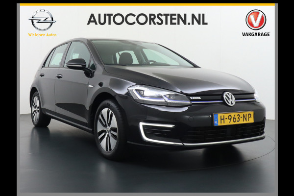 Volkswagen e-Golf E-DITION AUT. Adaptive Cruise Apple Carplay Android Navi Climatronic Pdc Led Regen-Lichtsensor 36kWh Bluetooth Car-Net App-Connect Licht-/regensensor App-Connect 1e Eigenaar, 8 jaar of 160.000 kilometer garantie op de hoogvoltaccu vanaf nieuw