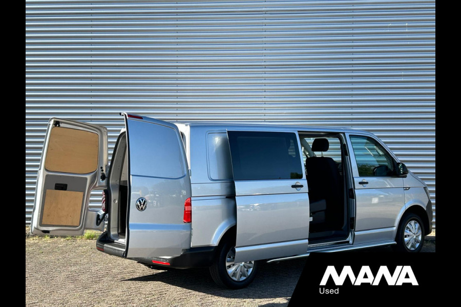 Volkswagen Transporter 2.0TDI L2H1 DC 5 Zits Trekhaak Airco Cruise control Sidebars