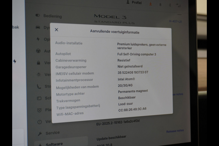 Tesla Model 3 RWD SR+ 60kWh 325PK TREKHAAK FSD 3-Computer 18" AutoPilot Leder PanoDak Adaptive-Cruise Lmv Camera's Elektr.-Stuur+Stoelen+Spieg Navi LED Comfortstoelen ACC DAB Voorverwarmen interieur via App Keyless via Telefoonsleutel One-Pedal-Drive 1.000KG Trekgewicht! Origineel Nederlandse auto tot 11kw laden thuis! 1.584kg licht! Accu Garantie tot 29-06-2028/160.000km