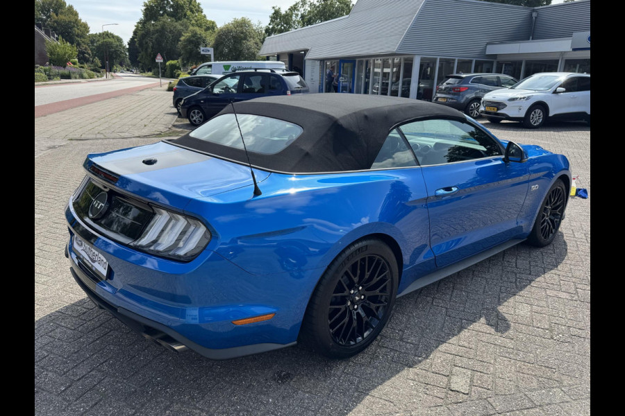 Ford Mustang Convertible 5.0 V8 GT | 450pk | 7.500KM! | Volledig Dealer onderhouden EU versie (zie papieren) | Adaptive cruise control | Bang&Olufsen | Achteruitrijcamera