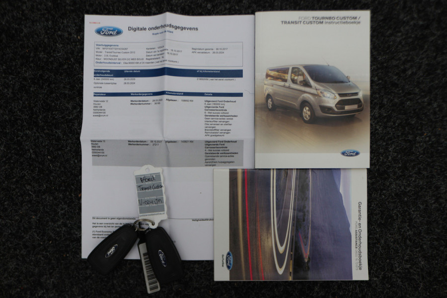 Ford Transit Custom 340 2.0 TDCI L1H1 Limited Automaat Xenon, Elektr. Stoel, Camera, Navigatie, Stoelverw., Trekhaak, 18"