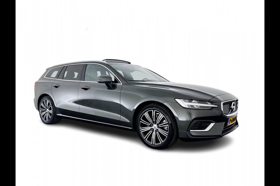 Volvo V60 2.0 T6 Plug-in hybrid AWD Plus Bright (INCL.BTW) *PANO | LUXURY-LEATHER | FULL-LED | DIGI-COCKPIT | NAVI-FULLMAP | HEATED-SPORTSEATS | KEYLESS | ECC | PDC | CRUISE | 18''ALU*