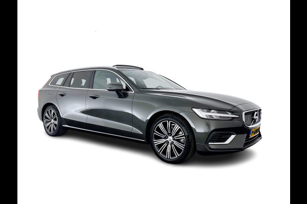 Volvo V60 2.0 T6 Plug-in hybrid AWD Plus Bright (INCL.BTW) *PANO | LUXURY-LEATHER | FULL-LED | DIGI-COCKPIT | NAVI-FULLMAP | HEATED-SPORTSEATS | KEYLESS | ECC | PDC | CRUISE | 18''ALU*