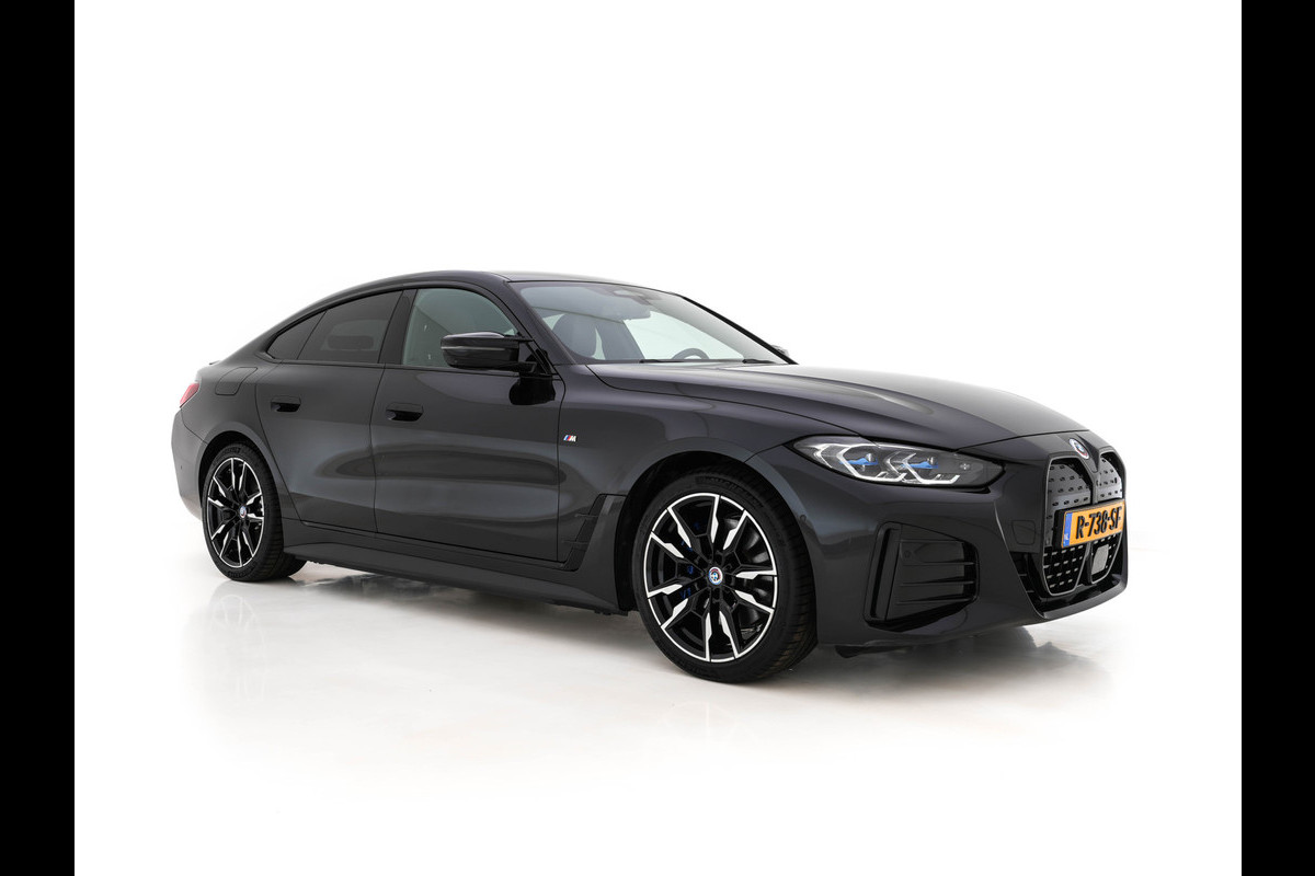 BMW i4 M50 High Executive 84 kWh M-Sportpack [ 3-Fase ] (INCL.BTW) Aut. *HEAD-UP | LUXURY-LEATHER | LASER-LIGHT | ADAPTIVE-CRUISE | HARMAN/KARDON | TOP-VIEW | SPORTSEATS | BLIND-SPOT | WIDE-SCREEN | KEYLESS | DAB+ | NAVI-FULLMAP | 19''ALU | TOWBAR