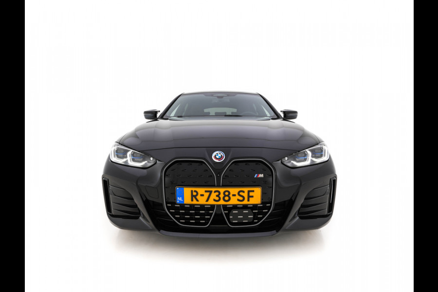 BMW i4 M50 High Executive 84 kWh M-Sportpack [ 3-Fase ] (INCL.BTW) Aut. *HEAD-UP | LUXURY-LEATHER | LASER-LIGHT | ADAPTIVE-CRUISE | HARMAN/KARDON | TOP-VIEW | SPORTSEATS | BLIND-SPOT | WIDE-SCREEN | KEYLESS | DAB+ | NAVI-FULLMAP | 19''ALU | TOWBAR
