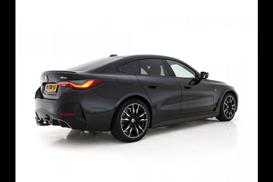 BMW i4 M50 High Executive 84 kWh M-Sportpack [ 3-Fase ] (INCL.BTW) Aut. *HEAD-UP | LUXURY-LEATHER | LASER-LIGHT | ADAPTIVE-CRUISE | HARMAN/KARDON | TOP-VIEW | SPORTSEATS | BLIND-SPOT | WIDE-SCREEN | KEYLESS | DAB+ | NAVI-FULLMAP | 19''ALU | TOWBAR