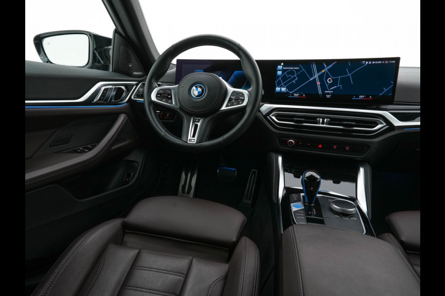 BMW i4 M50 High Executive 84 kWh M-Sportpack [ 3-Fase ] (INCL.BTW) Aut. *HEAD-UP | LUXURY-LEATHER | LASER-LIGHT | ADAPTIVE-CRUISE | HARMAN/KARDON | TOP-VIEW | SPORTSEATS | BLIND-SPOT | WIDE-SCREEN | KEYLESS | DAB+ | NAVI-FULLMAP | 19''ALU | TOWBAR