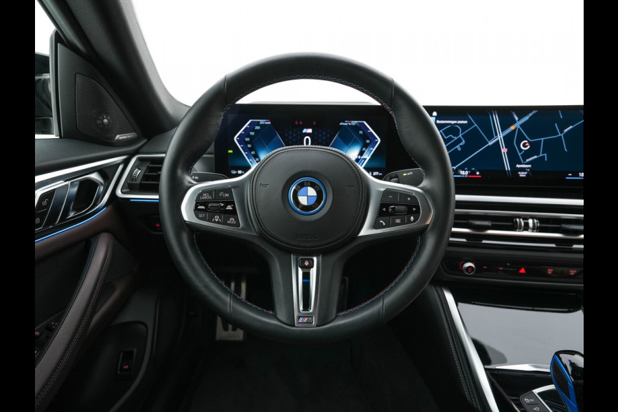 BMW i4 M50 High Executive 84 kWh M-Sportpack [ 3-Fase ] (INCL.BTW) Aut. *HEAD-UP | LUXURY-LEATHER | LASER-LIGHT | ADAPTIVE-CRUISE | HARMAN/KARDON | TOP-VIEW | SPORTSEATS | BLIND-SPOT | WIDE-SCREEN | KEYLESS | DAB+ | NAVI-FULLMAP | 19''ALU | TOWBAR