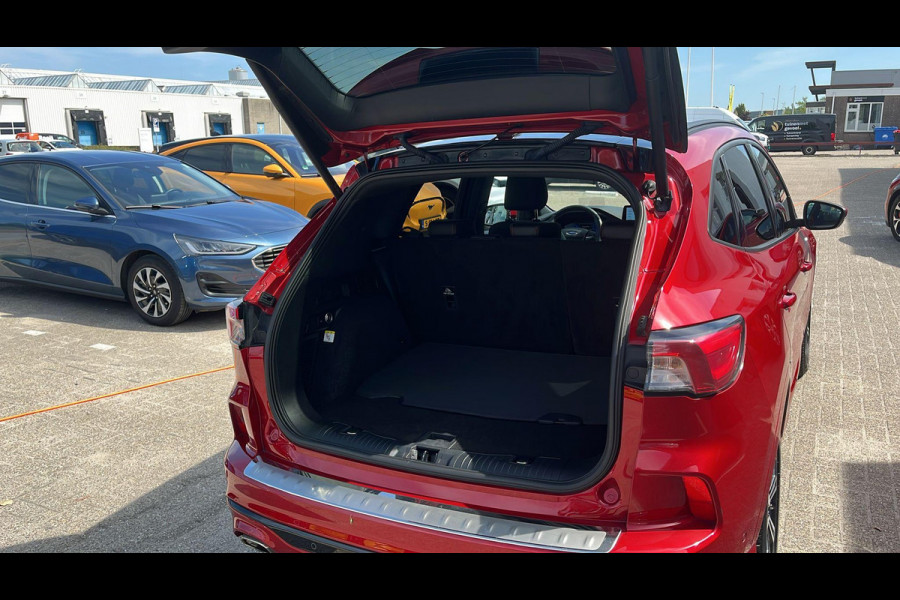 Ford Kuga 2.5 PHEV ST-Line X | Full options | Weg/Uitklapbare Trekhaak (Elektrisch bedienbaar) | Elektrisch glazen panorama-dak | Adaptive cruise control | Winter Pack | Dodehoeksensoren | Bang&Olufsen | Head up Display | Adaptive LED | 19 inch lichtmetalen velgen met rode remklauwen | Elektrische achterklep