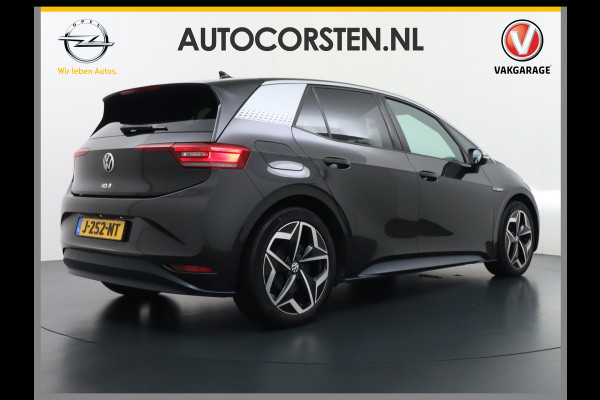 Volkswagen ID.3 58kWh 204PK 1st. First Plus Navi-Pro 19" Camera Trekhaak Apple Carplay Android Auto Matrix-LED Stoel-Stuurverwarming Adapt.Cruis Lmv Bluetooth Regensensor Rijstrooksensor Verkeersbord detectie Wifi Origineel Nederlandse Auto Nieuwprijs €43.675,-