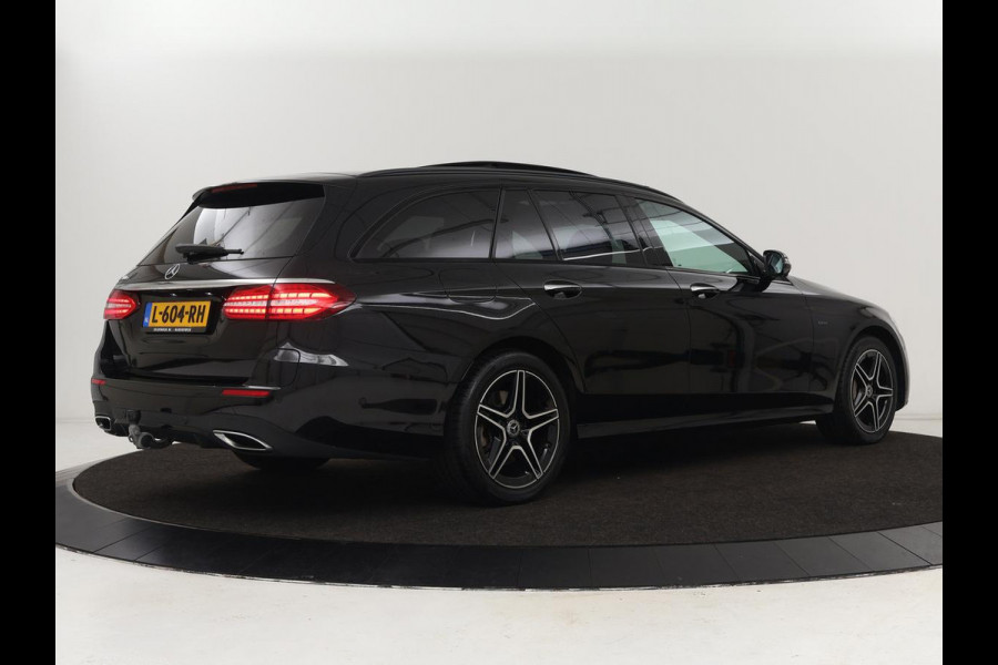 Mercedes-Benz E-Klasse 300e AMG | Panoramadak | Burmester | Head-Up | Adaptive cruise | Stoelverwarming | 360 Camera | Memory | Carplay | Matrix LED | Leder/Alcantara | Trekhaak | Widescreen | PHEV | Plug In