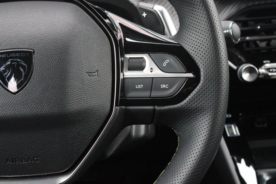 Peugeot 208 Hybrid 145PK e-DCS6 GT | NAVIGATIE | DRAADLOZE APPLE CARPLAY/ANDROID AUTO | CAMERA VOOR + ACHTER | FULL LED KOPLAMPEN | LICHTMETALEN VELGEN 17" | DODEHOEK DETECTIE | DRAADLOZE TELEFOONLADER | KEYLESS ENTRY/START | DAB+ RADIO | ADAPTIVE CRUISE CONTROL |