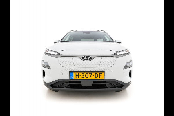 Hyundai Kona EV Premium 64 kWh (INCL-BTW) *PANO | FULL-LEATHER | KRELL-AUDIO | HEAD-UP | FULL-LED | NAVI-FULLMAP | DAB | ADAPT.CRUISE | KEYLESS | CAMERA | BLIND-SPOT | LANE-ASSIST | DIGI-COCKPIT | COMFORT-SEATS | 17''ALU*