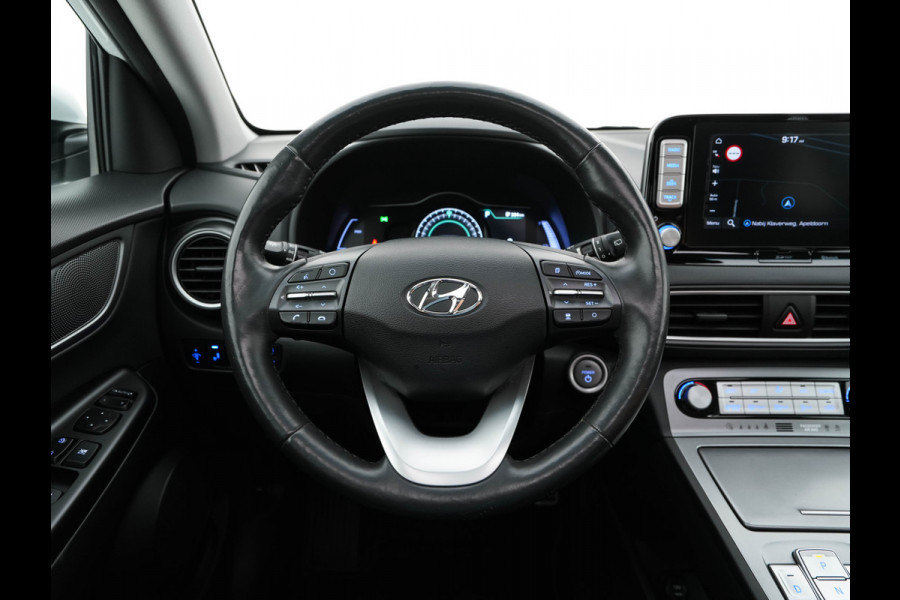 Hyundai Kona EV Premium 64 kWh (INCL-BTW) *PANO | FULL-LEATHER | KRELL-AUDIO | HEAD-UP | FULL-LED | NAVI-FULLMAP | DAB | ADAPT.CRUISE | KEYLESS | CAMERA | BLIND-SPOT | LANE-ASSIST | DIGI-COCKPIT | COMFORT-SEATS | 17''ALU*