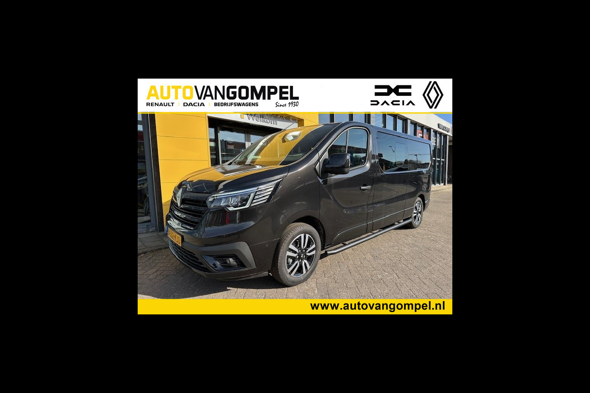 Renault Trafic 170PK L2H1 Extra DC DUBBEL CABINE / GEEN BPM!!/ BLACK EDITION ANNIVERSARY/ NAVI / CAMERA