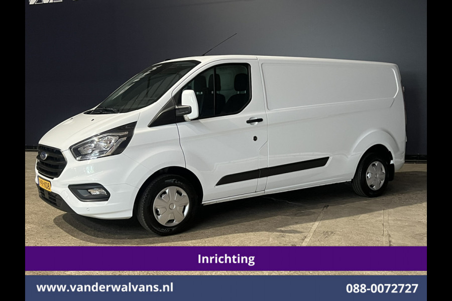 Ford Transit Custom 2.0 TDCI L2H1 Inrichting Euro6 Airco | Navigatie | Camera | LED | Cruisecontrol | Android Auto Parkeersensoren, Verwarmde voorruit, Stoelverwarming, Bijrijdersbank, 2800kg trekvermogen