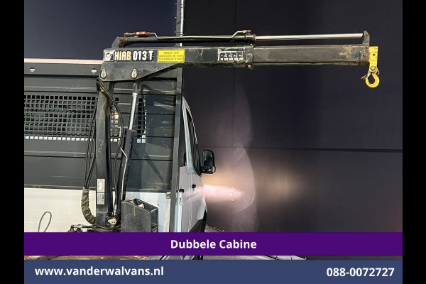 Mercedes-Benz Sprinter 314 CDI 143pk Pick-Up Open Laadbak 1000kg Kraan Dubbele Cabine Euro6 Airco | 3500kg Trekhaak | 6-Zits Apple Carplay, Android Auto, Cruisecontrol