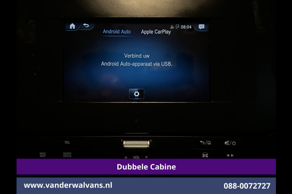 Mercedes-Benz Sprinter 314 CDI 143pk Pick-Up Open Laadbak 1000kg Kraan Dubbele Cabine Euro6 Airco | 3500kg Trekhaak | 6-Zits Apple Carplay, Android Auto, Cruisecontrol