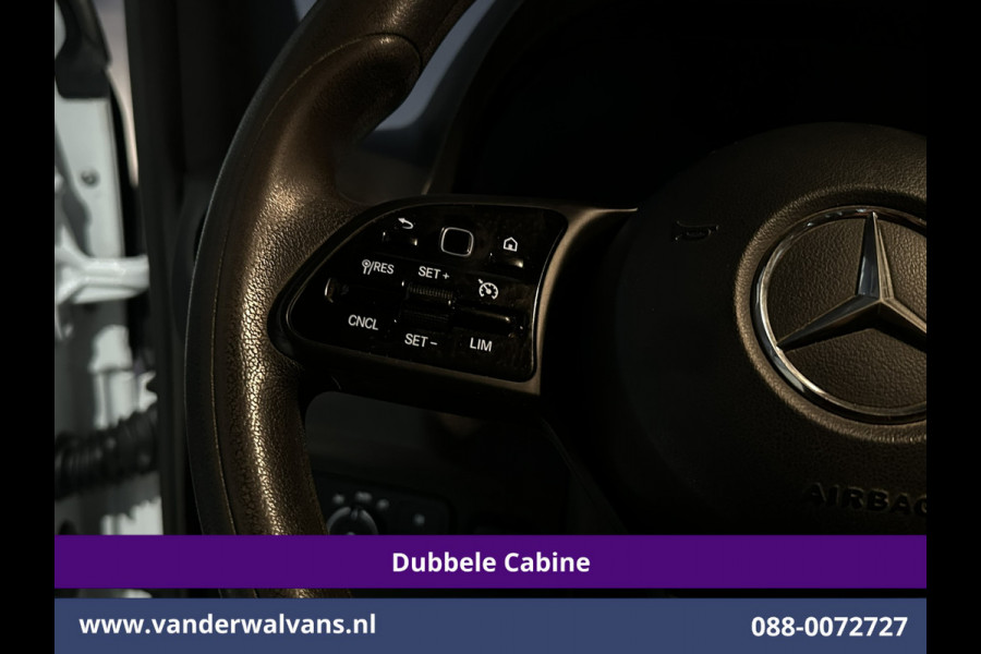 Mercedes-Benz Sprinter 314 CDI 143pk Pick-Up Open Laadbak 1000kg Kraan Dubbele Cabine Euro6 Airco | 3500kg Trekhaak | 6-Zits Apple Carplay, Android Auto, Cruisecontrol