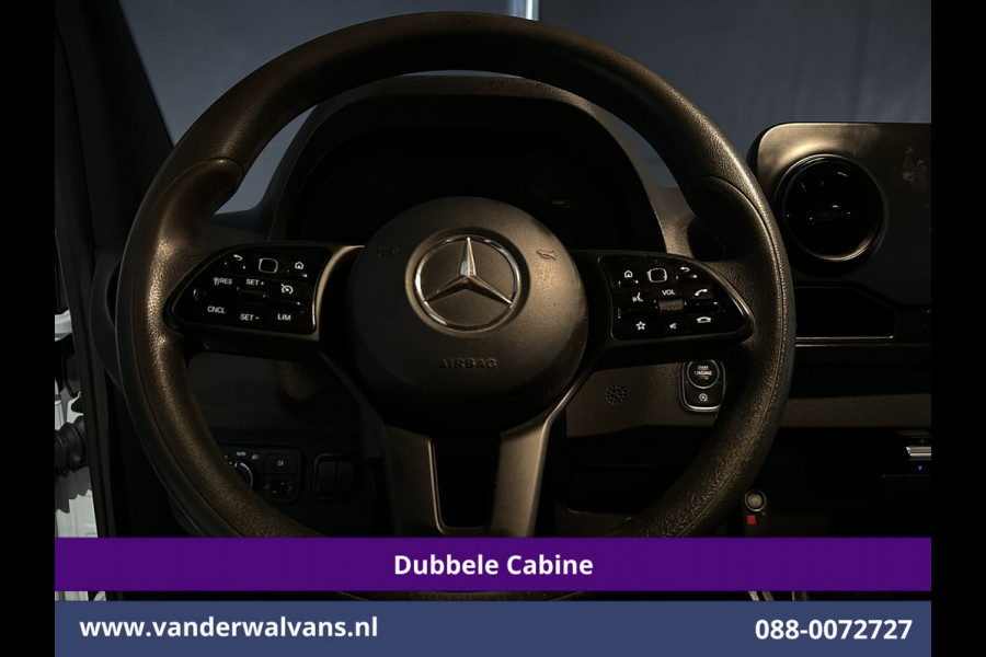 Mercedes-Benz Sprinter 314 CDI 143pk Pick-Up Open Laadbak 1000kg Kraan Dubbele Cabine Euro6 Airco | 3500kg Trekhaak | 6-Zits Apple Carplay, Android Auto, Cruisecontrol