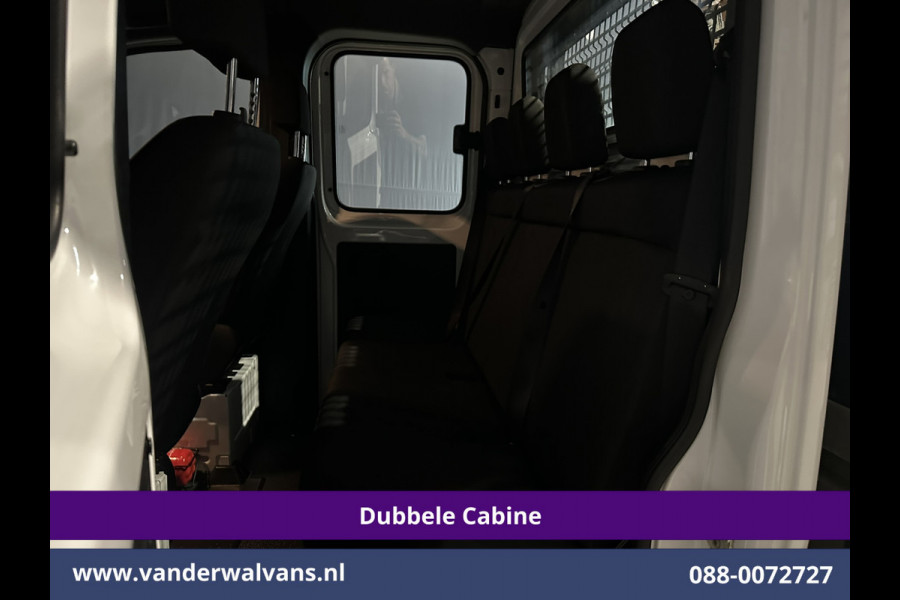 Mercedes-Benz Sprinter 314 CDI 143pk Pick-Up Open Laadbak 1000kg Kraan Dubbele Cabine Euro6 Airco | 3500kg Trekhaak | 6-Zits Apple Carplay, Android Auto, Cruisecontrol