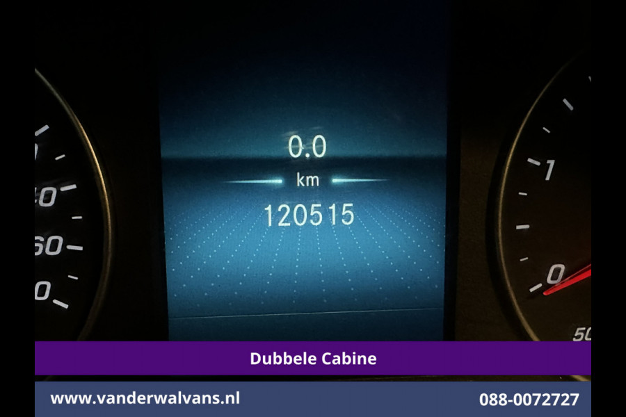 Mercedes-Benz Sprinter 314 CDI 143pk Pick-Up Open Laadbak 1000kg Kraan Dubbele Cabine Euro6 Airco | 3500kg Trekhaak | 6-Zits Apple Carplay, Android Auto, Cruisecontrol