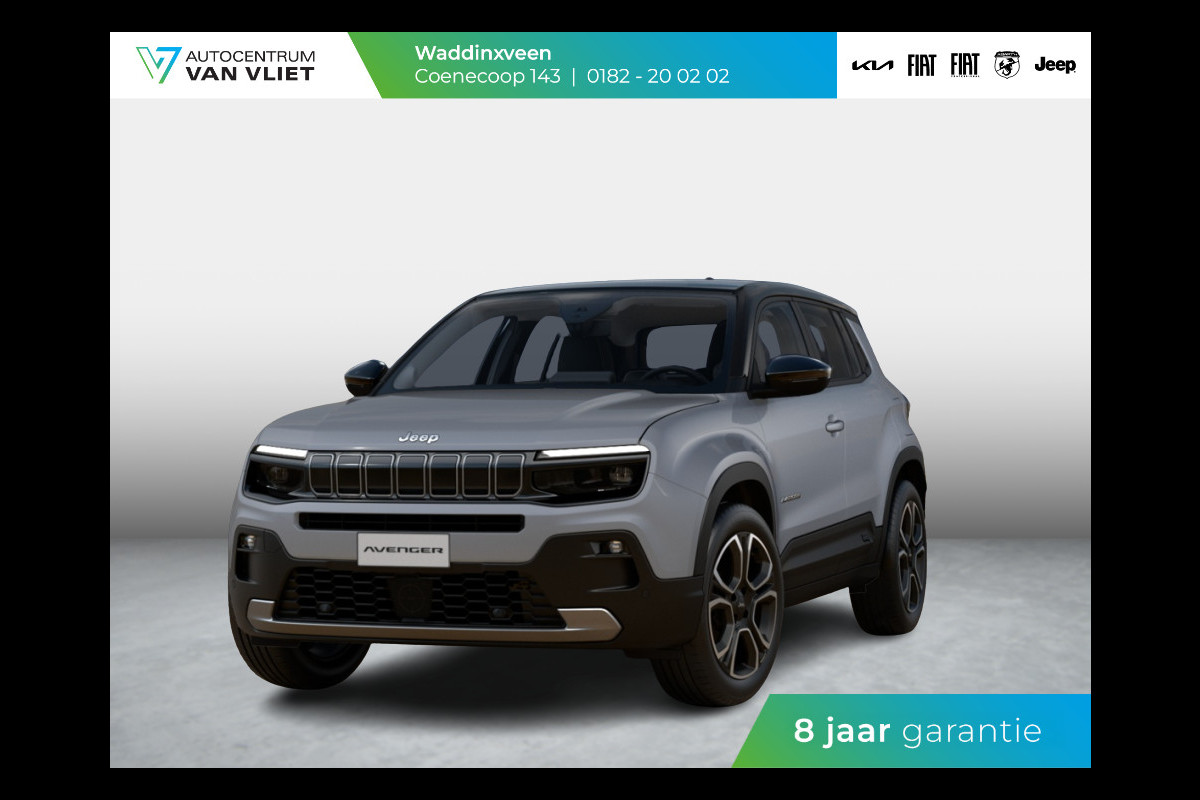 Jeep Avenger 1.2 e-Hybrid Summit | Uit voorraad leverbaar | Winter Pack | Schuif/Kanteldak | Infotaiment&Convenience Pack | Bicolore Jeep Avenger 1.2 e-Hybrid Summit | Uit voorraad leverbaar | Winter Pack | Schuif/Kanteldak | Infotaiment&Convenience Pack | Bicolore