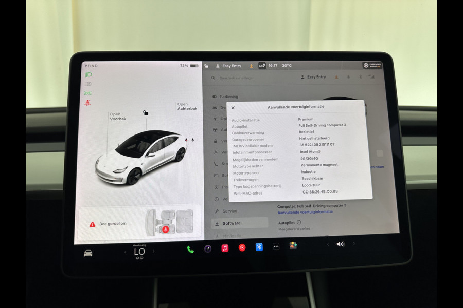Tesla Model 3 Long Range AWD 75 kWh [ 3-Fase ] (INCL-BTW) Aut. *PANO | AUTO-PILOT | LUXURY-LEATHER | TOWBAR | KEYLESS | FULL-LED | MEMORY-PACK | SURROUND-VIEW | DAB | CARPLAY | DIGI-COCKPIT | LANE-ASSIST | COMFORT-SEATS | 18"ALU*