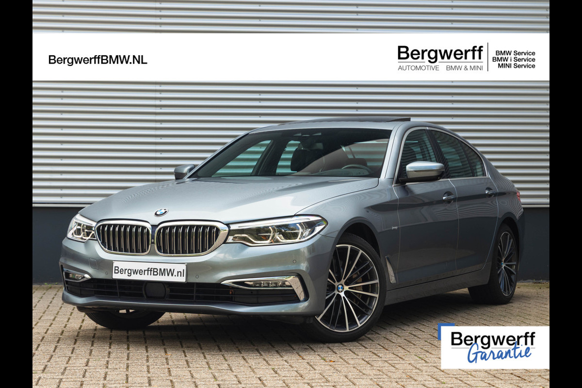 BMW 5 Serie 540i Luxury Line - Dak - Adaptive Drive - Head-Up - ACC - Standkachel - Harman Kardon