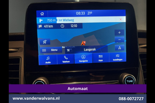 Ford Transit Custom 2.0 TDCI 131pk Automaat L1H1 Euro6 Airco | Camera | Navigatie | LED | Apple Carplay | LM velgen Android Auto, Cruisecontrol, Parkeersensoren, Stoelverwarming, Verwarmde voorruit