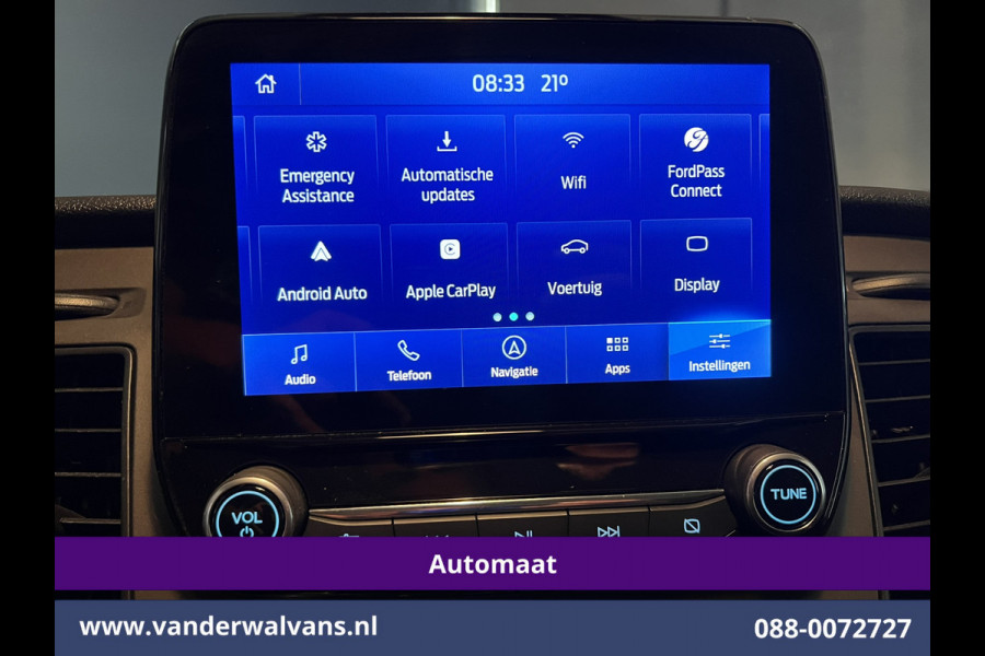 Ford Transit Custom 2.0 TDCI 131pk Automaat L1H1 Euro6 Airco | Camera | Navigatie | LED | Apple Carplay | LM velgen Android Auto, Cruisecontrol, Parkeersensoren, Stoelverwarming, Verwarmde voorruit