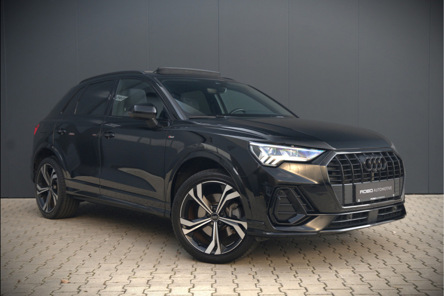 Audi Q3 45 TFSI e S edition | S-Line | Panoramadak | Sonos | Keyless | 360° Camera | Elek. Trekhaak | Matrix led | Dodehoekdetectie | BTW | Leer | Adaptive Cruise Control | Stoelverwarming | Elektrische Stoelen | Virtua