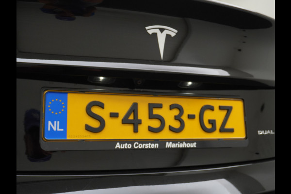 Tesla Model 3 Long Range AWD 75kWh 463PK Trekhaak 19" Ivory FSD-3 Computer Premium Audio AutoPilot Panoramadak Camera's Leer Adaptive-Cruise-C 4WD Stoel en achterbank verwarming Elektr.Stoelen+Memory+Easy-Entry WiFi Garantie op Accu tot 23-12-2027/192.000km