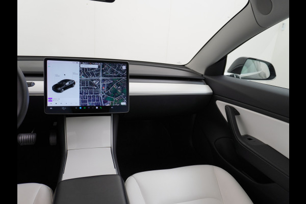 Tesla Model 3 Long Range AWD 75kWh 463PK Trekhaak 19" Ivory FSD-3 Computer Premium Audio AutoPilot Panoramadak Camera's Leer Adaptive-Cruise-C 4WD Stoel en achterbank verwarming Elektr.Stoelen+Memory+Easy-Entry WiFi Garantie op Accu tot 23-12-2027/192.000km
