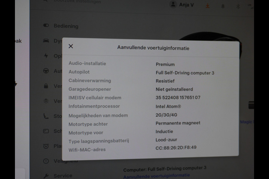 Tesla Model 3 Long Range AWD 75kWh 463PK Trekhaak 19" Ivory FSD-3 Computer Premium Audio AutoPilot Panoramadak Camera's Leer Adaptive-Cruise-C 4WD Stoel en achterbank verwarming Elektr.Stoelen+Memory+Easy-Entry WiFi Garantie op Accu tot 23-12-2027/192.000km
