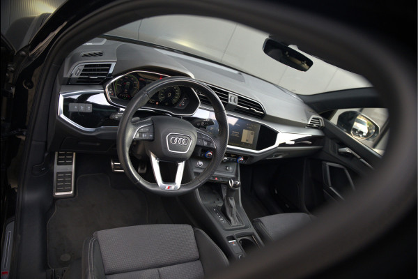 Audi Q3 45 TFSI e S edition | S-Line | Panoramadak | Sonos | Keyless | 360° Camera | Elek. Trekhaak | Matrix led | Dodehoekdetectie | BTW | Leer | Adaptive Cruise Control | Stoelverwarming | Elektrische Stoelen | Virtua