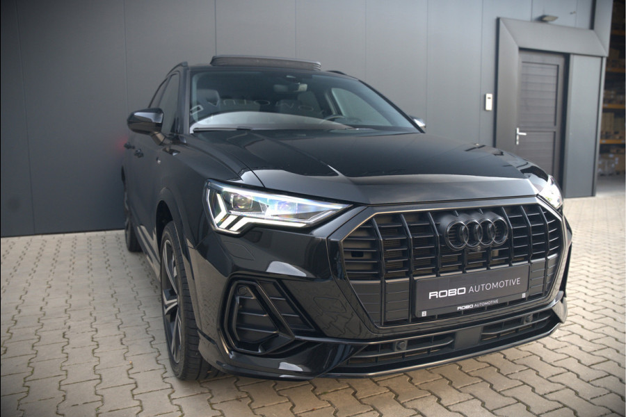 Audi Q3 45 TFSI e S edition | S-Line | Panoramadak | Sonos | Keyless | 360° Camera | Elek. Trekhaak | Matrix led | Dodehoekdetectie | BTW | Leer | Adaptive Cruise Control | Stoelverwarming | Elektrische Stoelen | Virtua