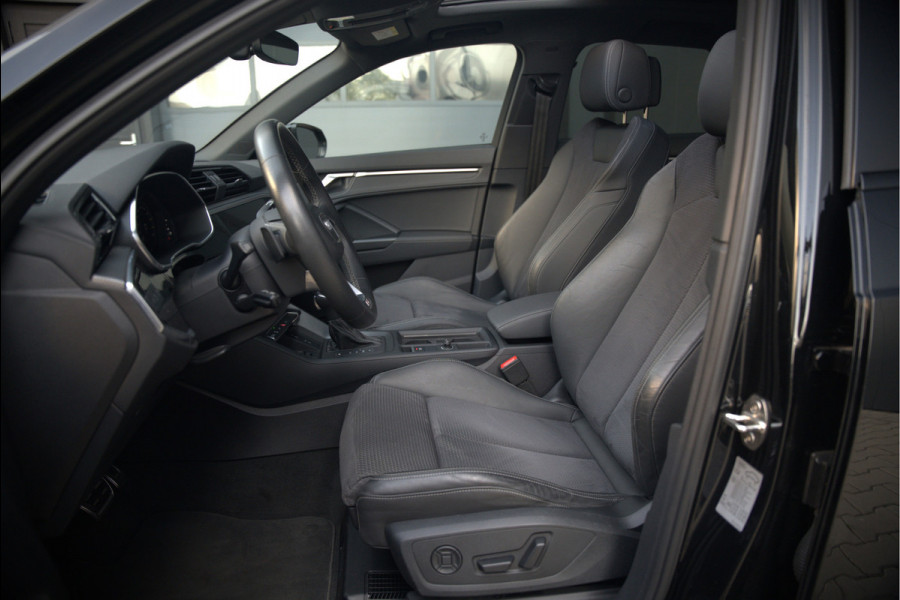 Audi Q3 45 TFSI e S edition | S-Line | Panoramadak | Sonos | Keyless | 360° Camera | Elek. Trekhaak | Matrix led | Dodehoekdetectie | BTW | Leer | Adaptive Cruise Control | Stoelverwarming | Elektrische Stoelen | Virtua