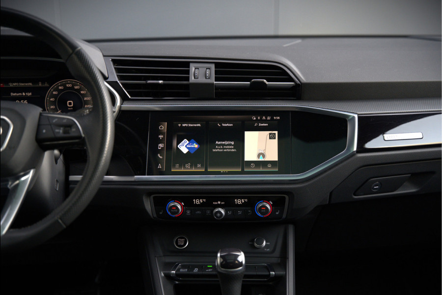 Audi Q3 45 TFSI e S edition | S-Line | Panoramadak | Sonos | Keyless | 360° Camera | Elek. Trekhaak | Matrix led | Dodehoekdetectie | BTW | Leer | Adaptive Cruise Control | Stoelverwarming | Elektrische Stoelen | Virtua
