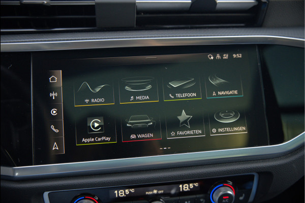 Audi Q3 45 TFSI e S edition | S-Line | Panoramadak | Sonos | Keyless | 360° Camera | Elek. Trekhaak | Matrix led | Dodehoekdetectie | BTW | Leer | Adaptive Cruise Control | Stoelverwarming | Elektrische Stoelen | Virtua