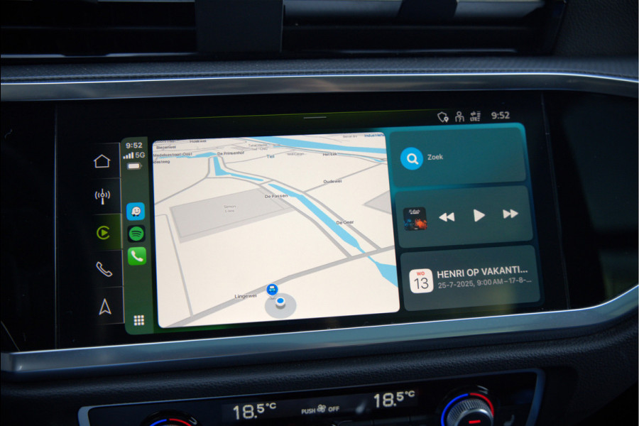 Audi Q3 45 TFSI e S edition | S-Line | Panoramadak | Sonos | Keyless | 360° Camera | Elek. Trekhaak | Matrix led | Dodehoekdetectie | BTW | Leer | Adaptive Cruise Control | Stoelverwarming | Elektrische Stoelen | Virtua